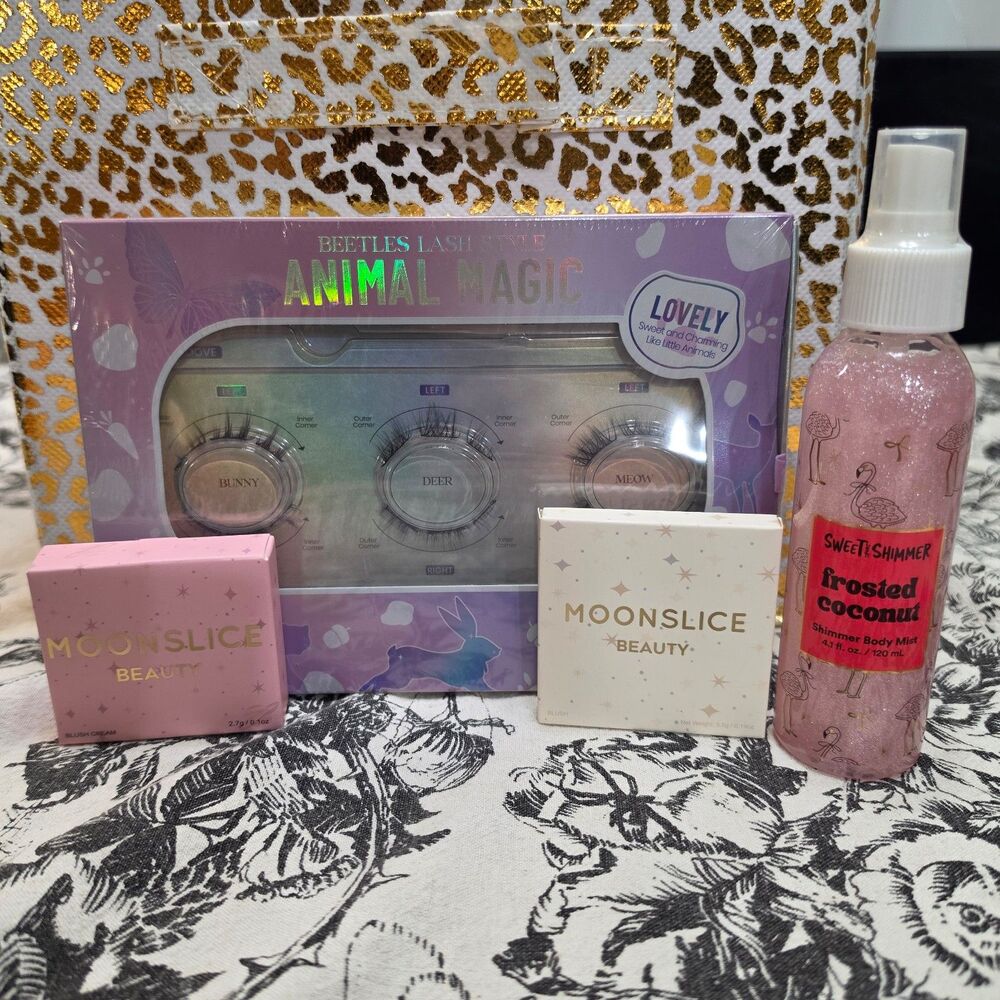 Moonslice Beauty Blush and Beetles Faux Eyelash Bundle RETAIL VALUE $46
